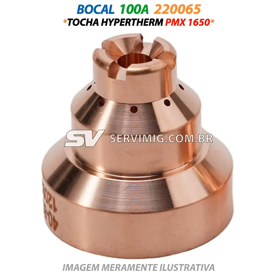 Bocal Plasma 100A - 220065 - Tocha Hypertherm PMX 1650