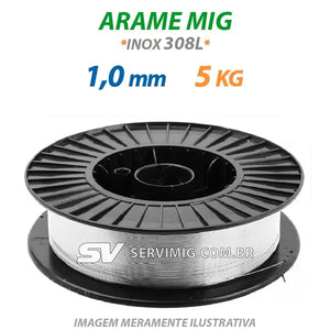 Arame de Solda Mig 1,0mm - INOX 308L - 5kg