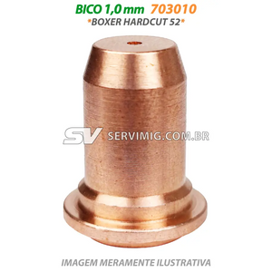 Bico Corte Plasma 1,0mm - 703010 - Tocha Boxer Hardcut 52