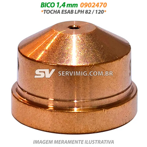Bico Corte Plasma 1,4mm - 0902470 - Tocha ESAB LPH 82 / 120