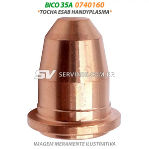 Bico Corte Plasma 35A - 0740160 - Tocha ESAB Handyplasma