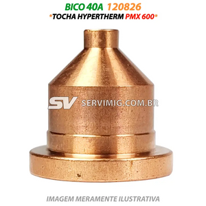 Bico Corte 40A - 120826 - Tocha Hypertherm PMX 600
