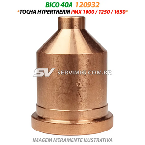 Bico Corte 40A - 120932 - Tocha Hypertherm PMX 1000/1250/1650