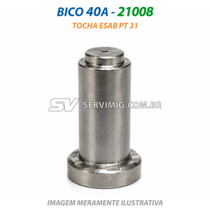 Bico Corte Plasma 40A - 21008 - Tocha ESAB PT 31