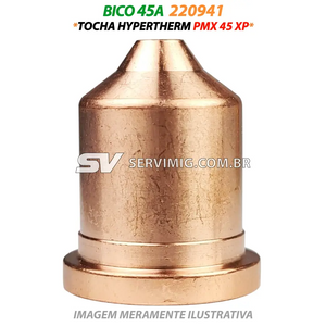 Bico Corte 45A - 220941 - Tocha Hypertherm PMX 45XP