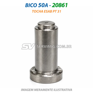 Bico Corte Plasma 50A - 20861 - Tocha ESAB PT 31