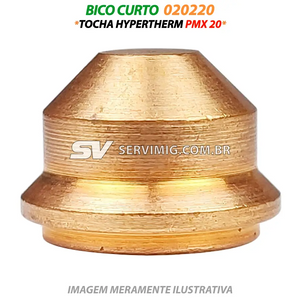 Bico Corte Plasma 20A - 20299 - Tocha Hypertherm PMX 20