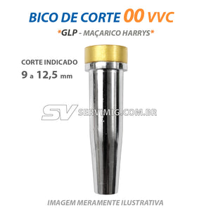 Bico de Corte 6290 - 00VVC - GLP - Ref Harrys - Corte 9 a 12,5 mm