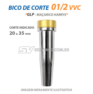 Bico de Corte 6290 - 01/2VVC - GLP - Ref Harrys - Corte 20 a 35 mm