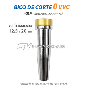 Bico de Corte 6290 - 0VVC - GLP - Ref Harrys - Corte 12,5 a 20 mm