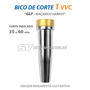 Bico de Corte 6290 - 1VVC - GLP - Ref Harrys - Corte 35 a 60 mm