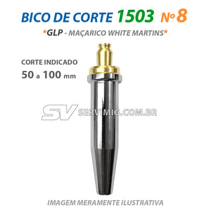 Bico de Corte 1503 - N 8 - GLP - Ref Maçarico White Martins