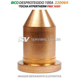 Bico Desprotegido 100A - 220064 - Tocha Hypertherm PMX 1650