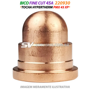 Bico Fine Cut 45A - 220930 - Tocha Hypertherm PMX 45XP
