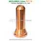 Bico Longo Plasma 1,0mm - PD118 - Tocha Trafimet S75 / S105