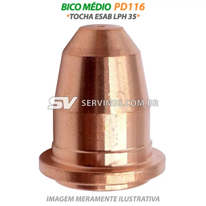 Bico Medio Plasma - 900048 - Tocha ESAB LPH 35