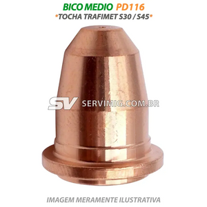 Bico Medio Plasma - Tocha Trafimet S30 / S45