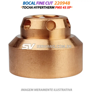Bocal Fine Cut - 220948 - Tocha Hypertherm PMX 45 XP