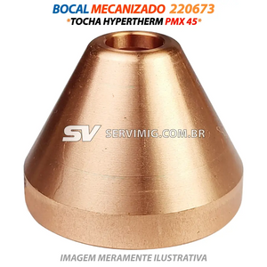 Bocal Mecanizado - 220673 - Tocha Hypertherm PMX 45