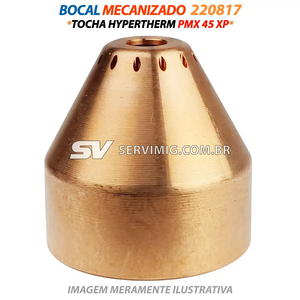 Bocal Mecanizado - 220817 - Tocha Hypertherm PMX 45 XP