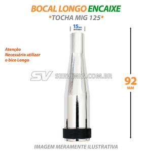 Bocal Mig Longo de Encaixe - Tocha Mig 125