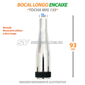 Bocal Mig Longo de Encaixe - Tocha Mig 135