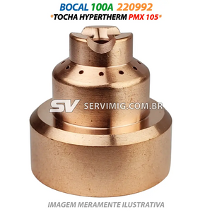 Bocal Plasma 100A - 220992 - Tocha Hypertherm PMX 105