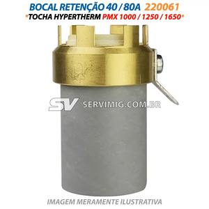 Bocal Retenção Ohmico 40/80A - 220061 - Tocha PMX