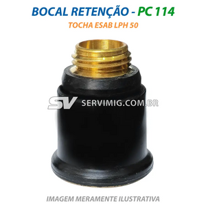 Bocal Retenção Plasma - PC114 - Tocha ESAB LPH 50