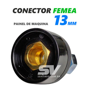 Conector / Engate Femea 13mm - Painel