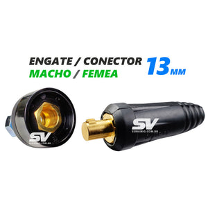 Conector / Engate Macho e Femea 13mm