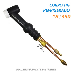 Corpo / Cabeça Rigida Tig - Tocha Tig Refrigerada 18 - 350