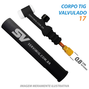 Corpo / Cabeça Rigida Tig - Tocha Tig 17 Valvulada