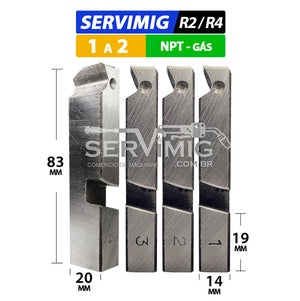 Cossinete Rosqueadeira Servimig - NPT 1 a 2 pol - Gas