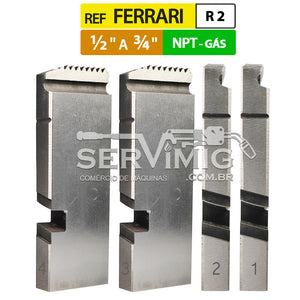 Cossinete P/ Rosqueadeira Ferrari - NPT 1/2 a 3/4 pol - R2