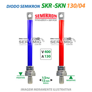 Diodo Semikron - SKR-SKN 130/04 - 2 unidades