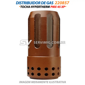 Distribuidor de Gas - 220857 - Tocha Hypertherm PMX 45 XP