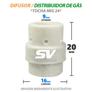 Distribuidor de Gas Mig  - Tocha Mig 24