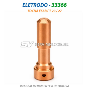 Eletrodo Corte Plasma - 33366 - Tocha Esab PT 23 / 27