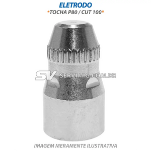 Eletrodo Corte Plasma - Tocha P80 / CUT 100