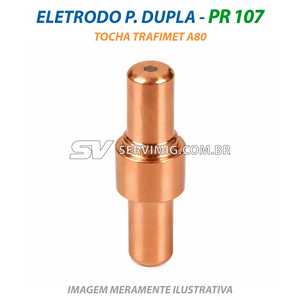 Eletrodo Ponta Dupla - PR107 - Tocha Trafimet A80