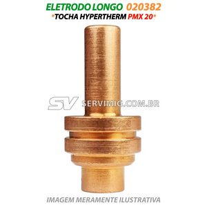 Eletrodo Longo Plasma - 020382 - Tocha Hypertherm PMX 20