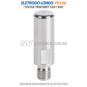 Eletrodo Longo Plasma - PR106 - Tocha Trafimet S30 / S45