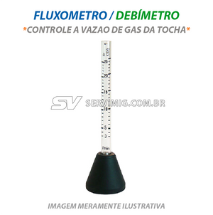 Fluxometro Debimetro para Aferir Vazão de Gás Mig e Tig