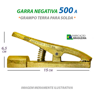 Garra Negativa - Grampo Terra 500A - Nacional