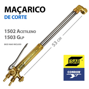 Maçarico de Corte C3500 - 3 Tubos - Condor / Esab