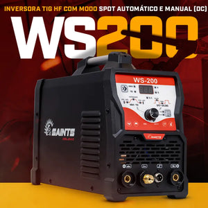 Maquina Solda Saints WS 200 - Tig DC / Eletrodo