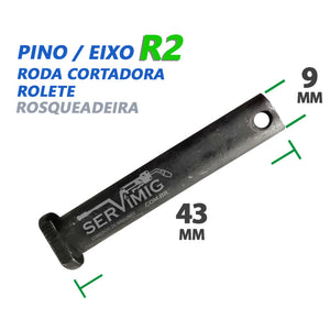 Pino da Roda - Eixo do Rolete da Rosqueadeira R2