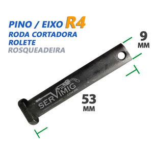 Pino da Roda - Eixo do Rolete da Rosqueadeira R4