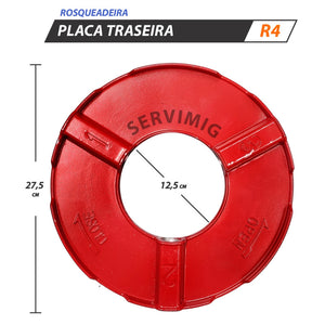 Placa Traseira da Rosqueadeira R4